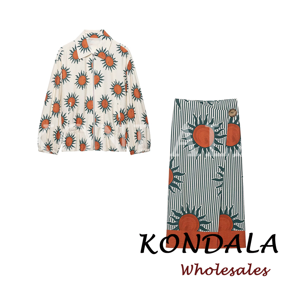 KONDALA Şık Baskılı Sonbahar K - Vintage Fashion Jacket incelemesi ve fiyatı