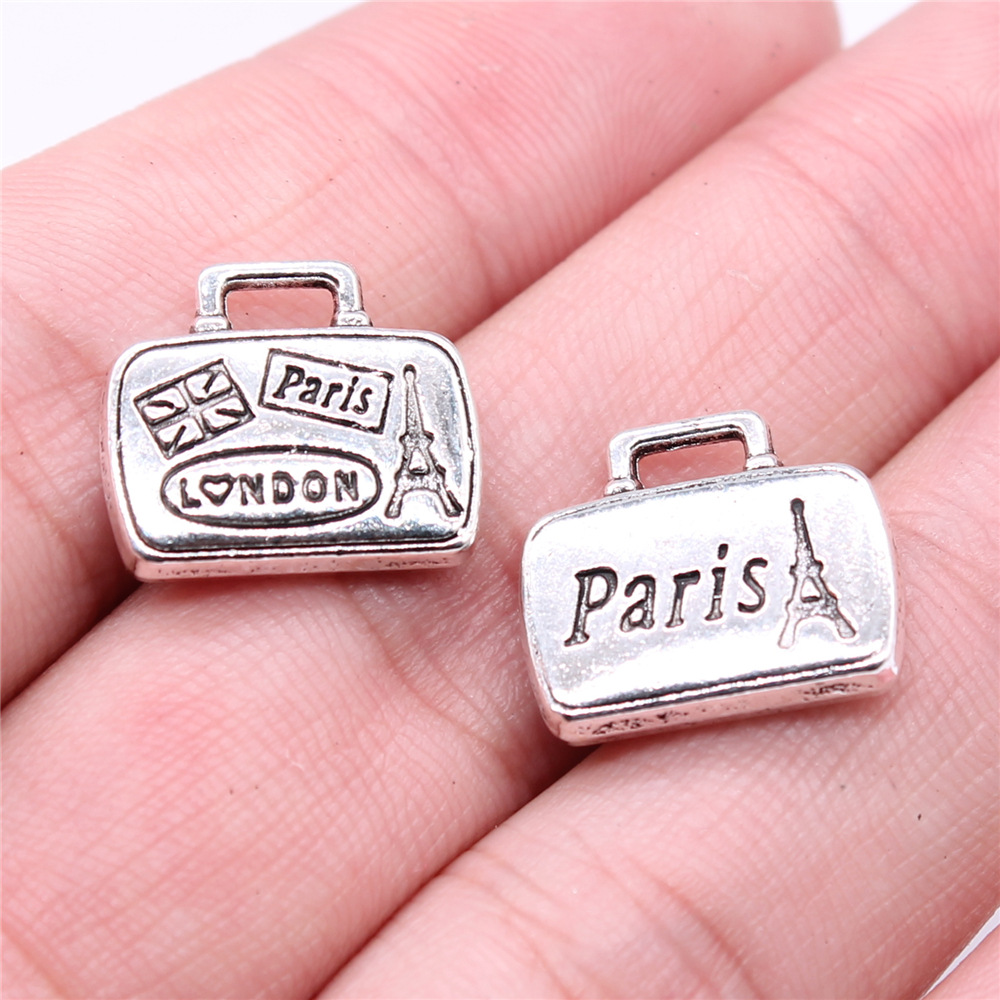 Vintage Fashion Paris - WYSIWYG 5 adet 16x14mm antik gümüş