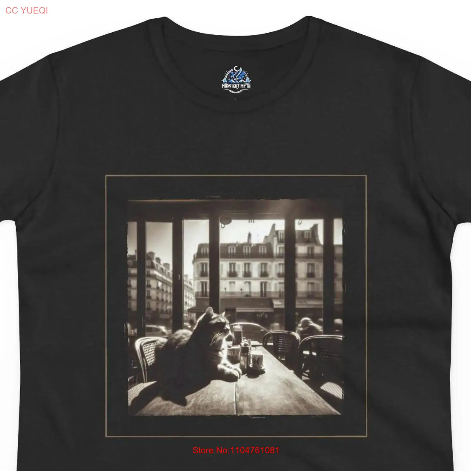 Vintage Paris Cafe Komik Kedi  - Vintage Fashion Paris incelemesi ve fiyatı