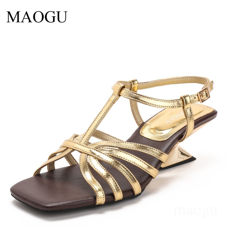 French Vintage Fashion - Boyutu 35-42 kadın gladyatör sandalet fransız