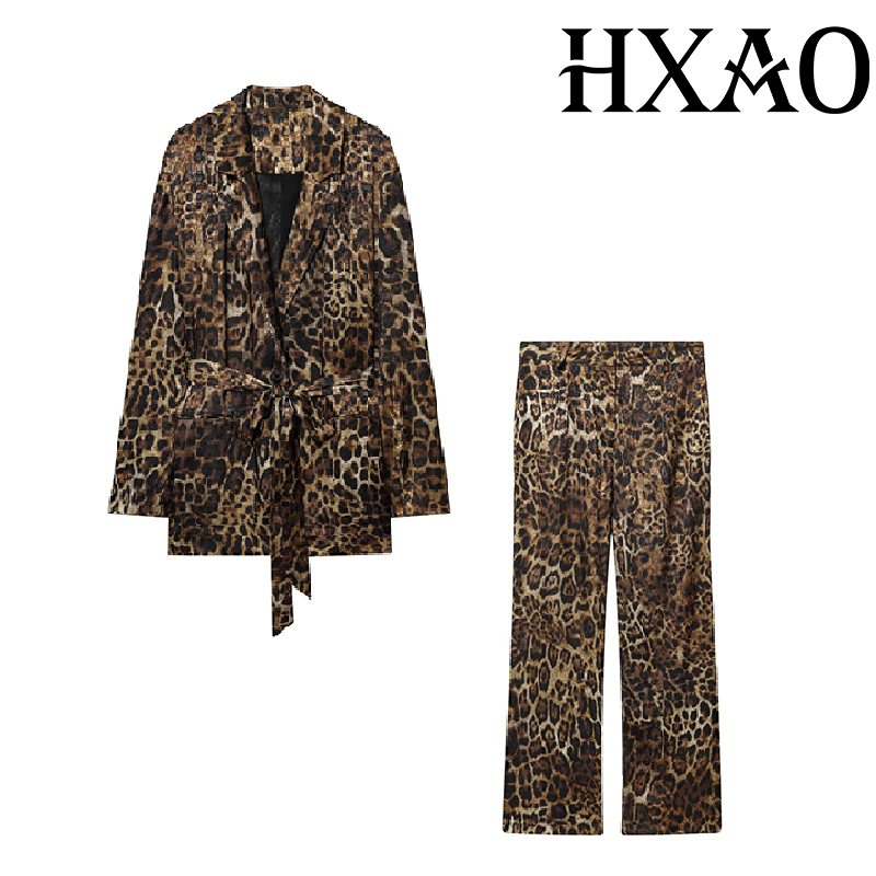 HXAO Leopar Desenli Pantolon T - Vintage Fashion Jacket incelemesi ve fiyatı