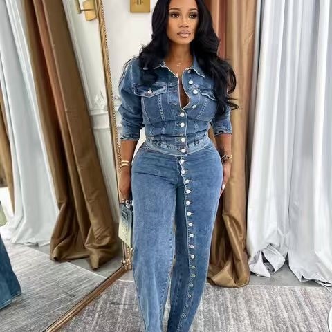 Kot Takım Elbise Kadın Denim 2 - Vintage Fashion Jacket incelemesi ve fiyatı