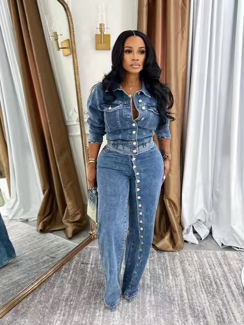 Kot Takım Elbise Kadın Denim 2 - Vintage Fashion Jacket incelemesi ve fiyatı