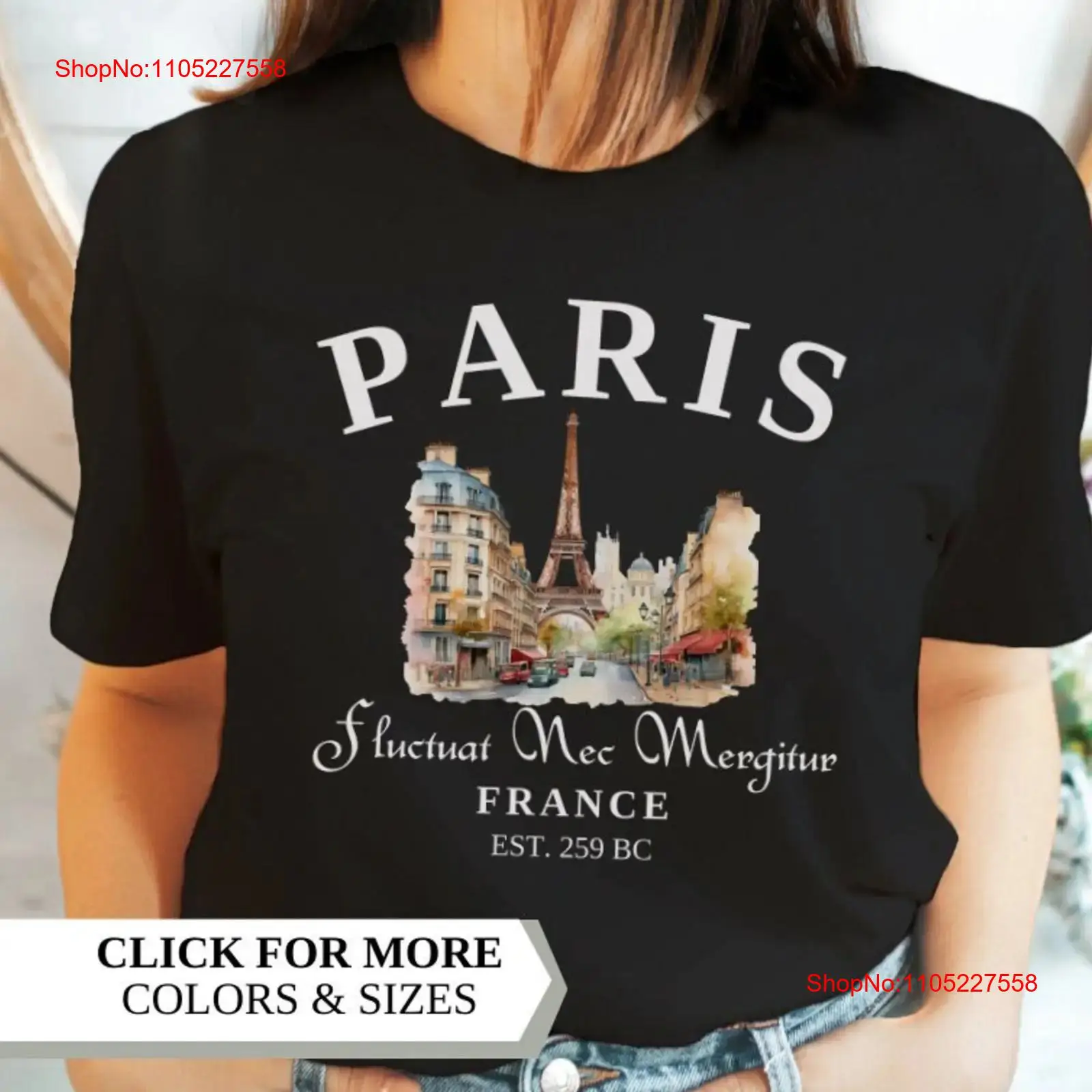 Paris Tişörtü Fransa Seyahat V - Vintage Fashion Paris incelemesi ve fiyatı