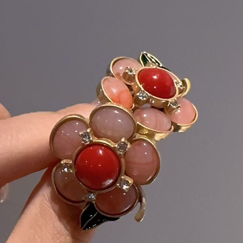 Vintage Doğal Taş Pembe Çiçek  - Vintage Fashion Trends 2026 incelemesi ve fiyatı